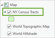 Слой NY Census Tracts переименован