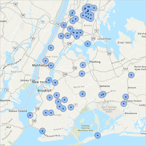 Слой EvictionsBuffer добавлен на карту