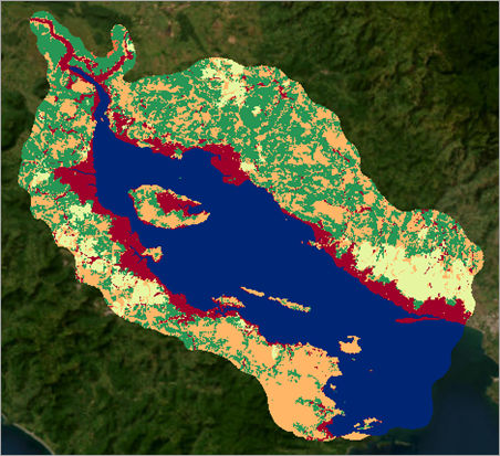 Слой Преобразованный Land_Cover на карте.