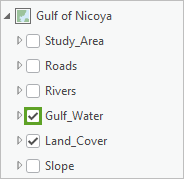 Слой Gulf_Water включен