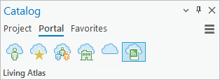 门户和 Living Atlas 选项卡