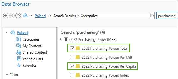 2022 Purchasing Power: Total 和 2022 Purchasing Power: Per Capita 变量