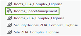 已在 ZHA_Complex_Highrise 图层中创建并添加 Rooms_SpaceManagement