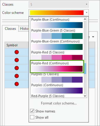 “紫-红（连续）”配色方案