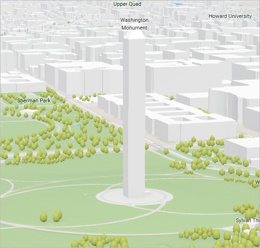 3D 建筑物已添加至场景