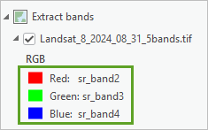 Landsat_8_2024_08_31_5bands.tif 已设置为 sr_band2、sr_band3 和 sr_band4