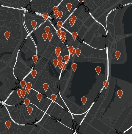 arcgis旅游景点图制作图片