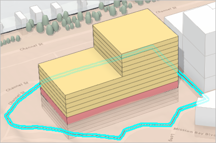 带有住宅塔楼的新建筑物