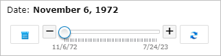 指针已设置为 1972 年 11 月 6 日