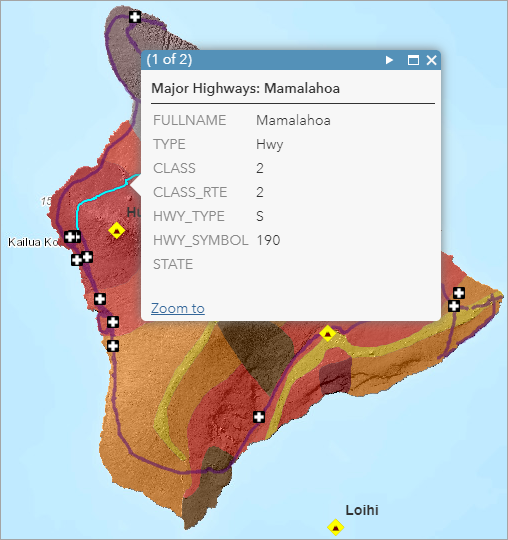 高速公路弹出窗口