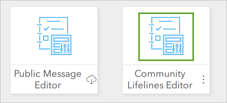 Community Lifelines Editor 项