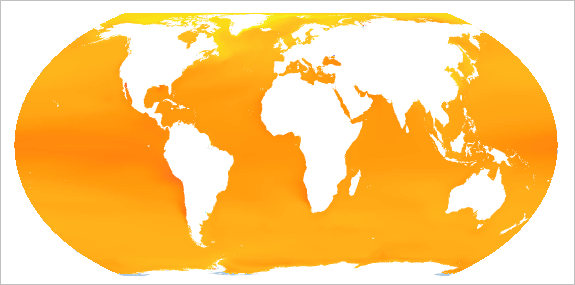 橙色 pH 值变化的地图