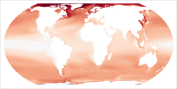 红色 pH 值变化的地图