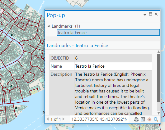 Teatro la Fenice 弹出窗口