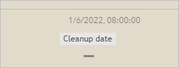 X 轴标注更新为 Cleanup date。