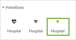 “图元”下较小的医院符号