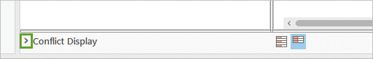 Conflict Display 的展开箭头按钮