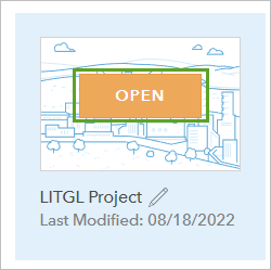 打开 LITGL Project