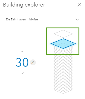 楼层选取器上的楼层 30