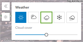 “雨”按钮