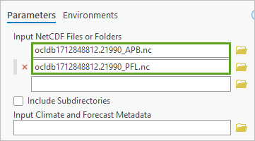 输入 netCDF 文件